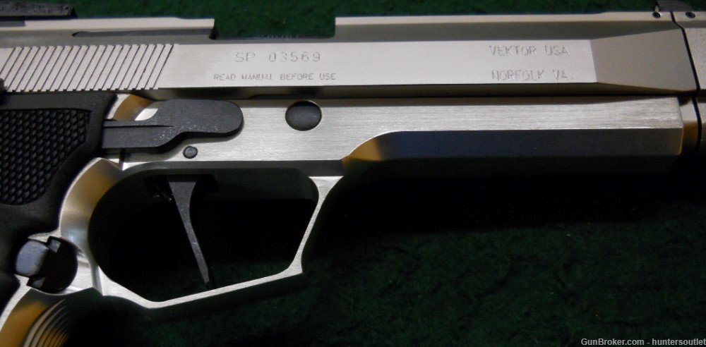 Vektor SP1 Sport Tuned Nickel 9mm Pistol RARE and Unfired in Box-img-6