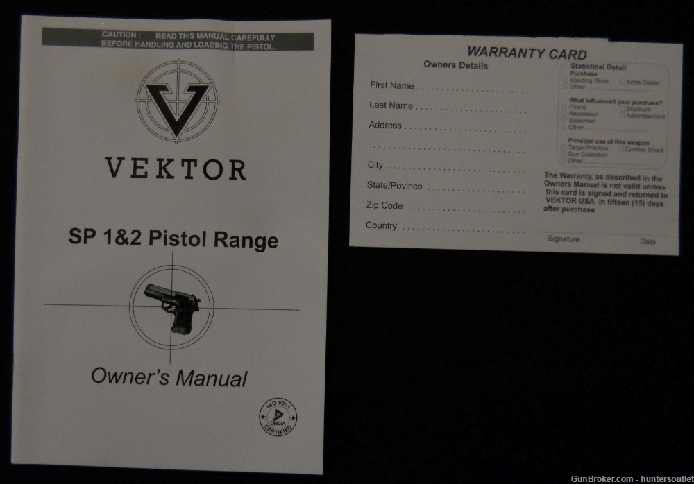 Vektor SP1 Sport Tuned Nickel 9mm Pistol RARE and Unfired in Box-img-11