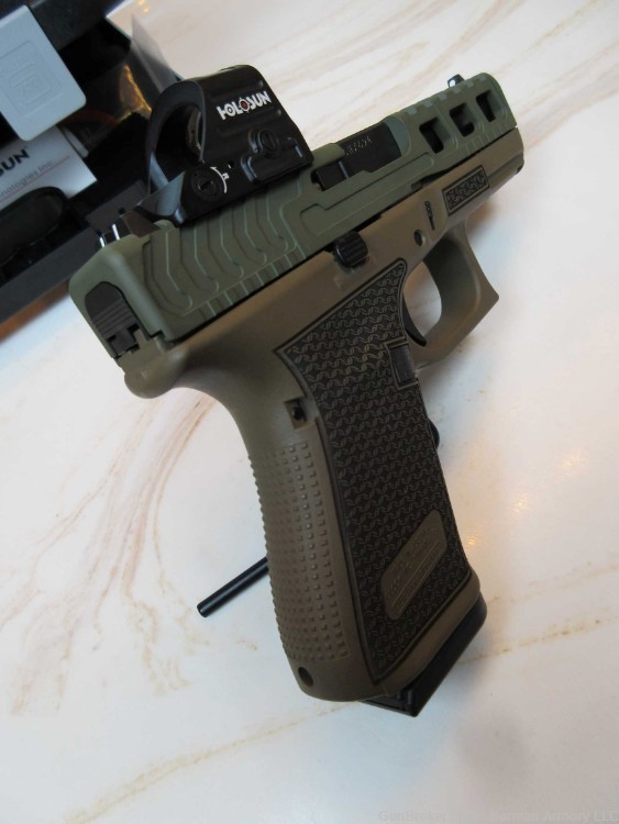 Glock 19 GEN5 9mm Shark Coast Tactical Custom Thrasher Holosun 507CX2 optic-img-7