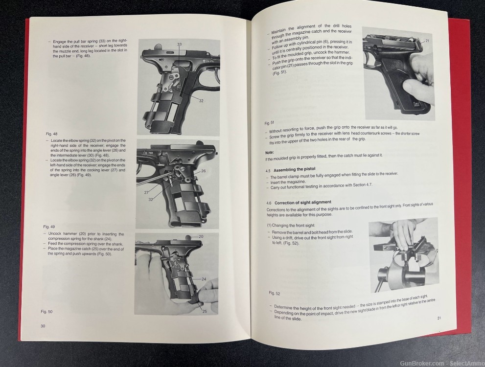 H&K P9S 9mm Instructions for Maintenance and Repair German Manual -img-5