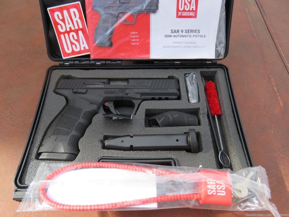 Sar USA SAR9 9mm 4.4" B. 2-17+1  Mags  NIB.-img-11
