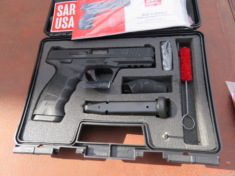Sar USA SAR9 9mm 4.4" B. 2-17+1  Mags  NIB.-img-21