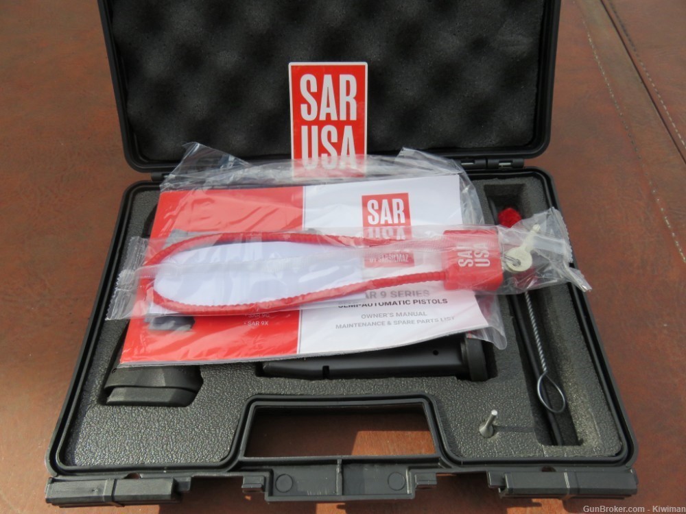 Sar USA SAR9 9mm 4.4" B. 2-17+1  Mags  NIB.-img-12