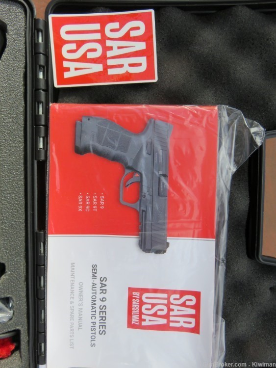 Sar USA SAR9 9mm 4.4" B. 2-17+1  Mags  NIB.-img-2