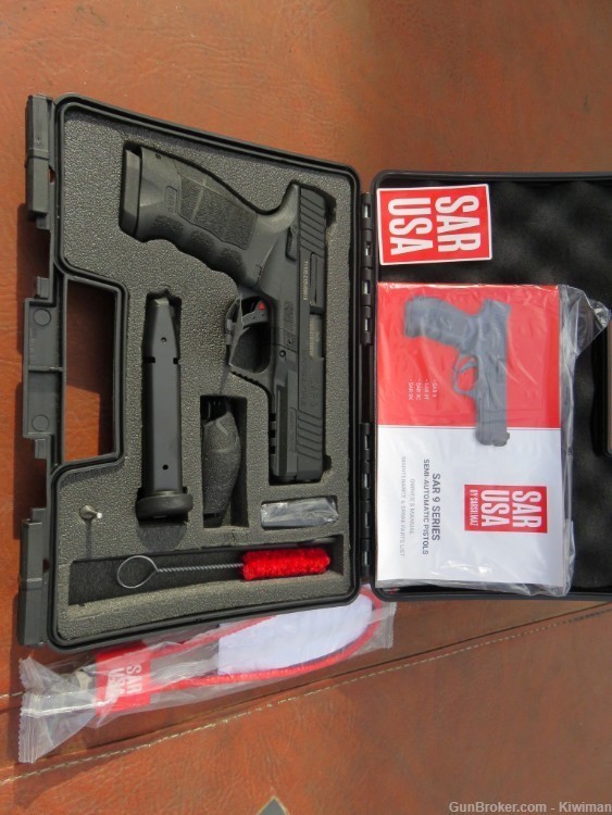 Sar USA SAR9 9mm 4.4" B. 2-17+1  Mags  NIB.-img-0