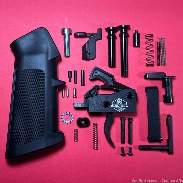 AR-10 (.308) Lower Parts Kit with Battle Born Adjustable Drop-in Trigger-img-0