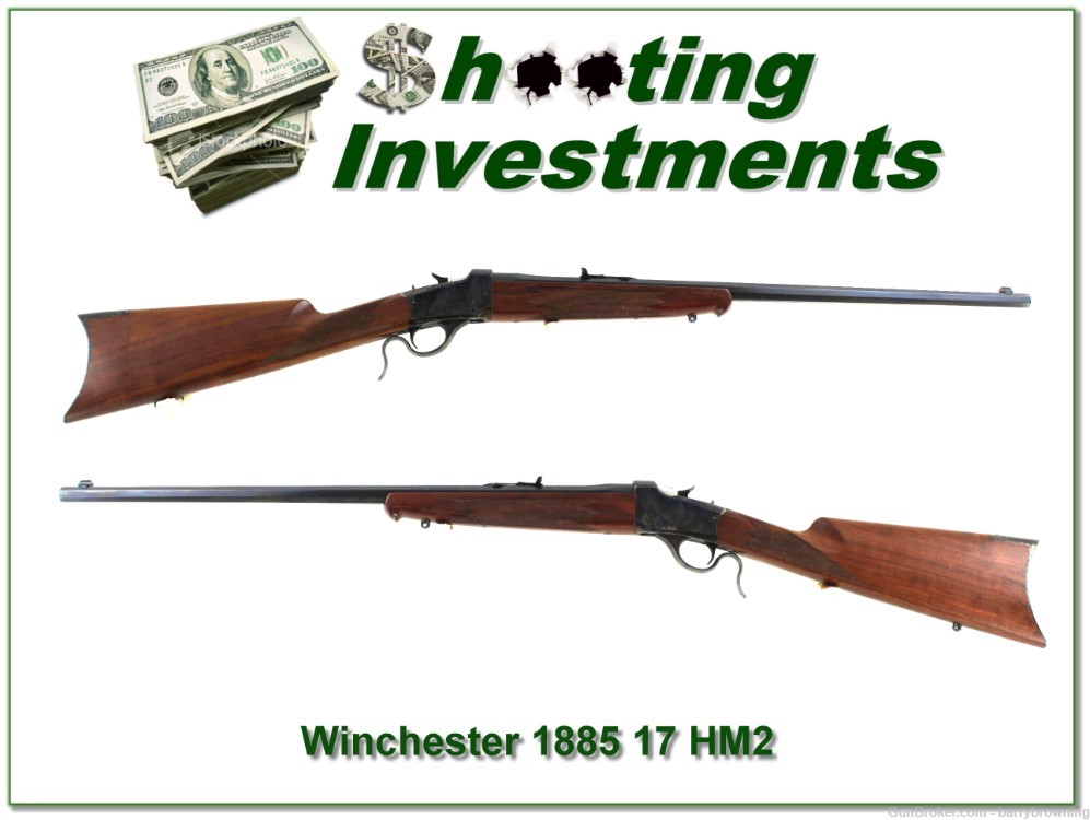 Winchester 1885 Limited Edition case colored RARE 17 Mach 2 (17HM2)-img-0