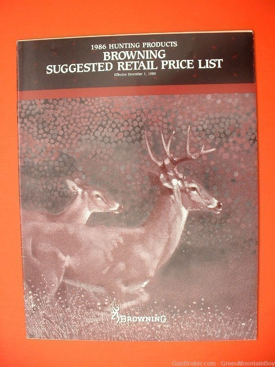 1986 OEM BROWNING Full-Line Catalog, Price List Set - LNOS !-img-1
