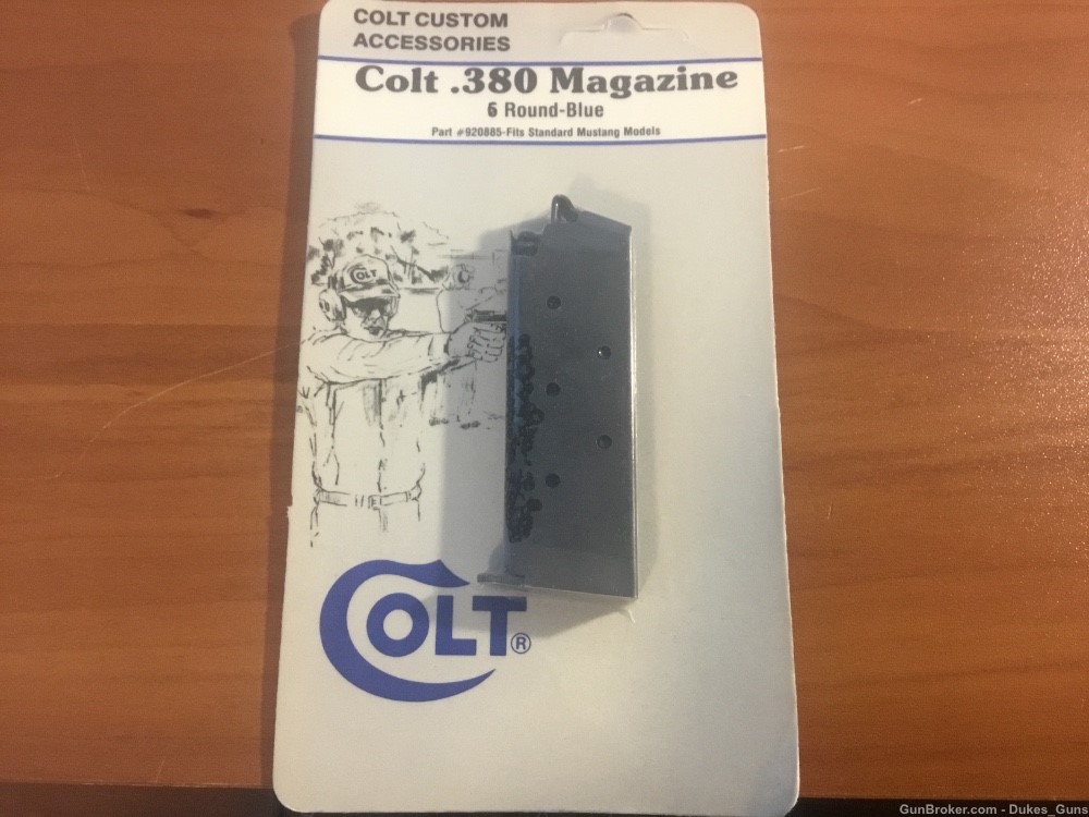Colt Mustang .380ACP 6 round blue magazine-NEW, in Colt wrap-img-0