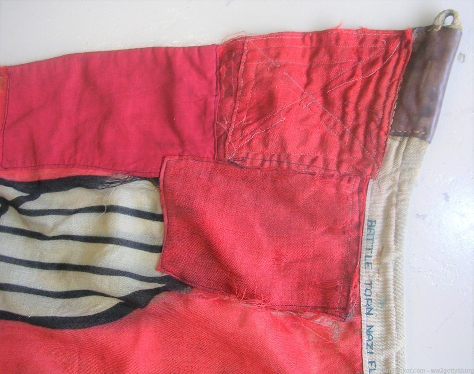 Ultra  Rare WW2 German State Service Flag From Reichstag Battle of Berlin-img-21