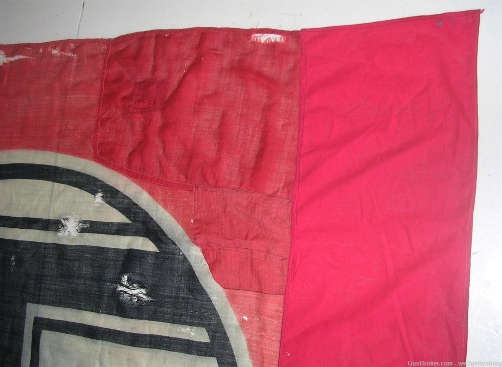 Ultra  Rare WW2 German State Service Flag From Reichstag Battle of Berlin-img-4