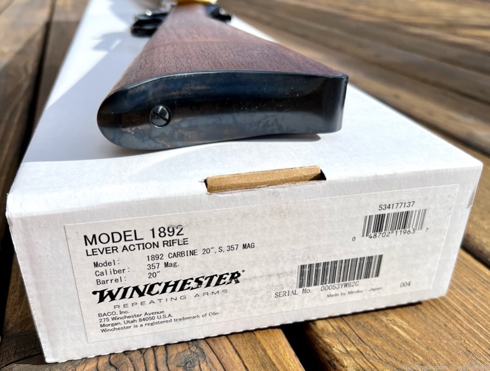 Winchester 1892 SADDLE RING CARBINE  357 MAG 20" Barrel 2024 Production NIB-img-35