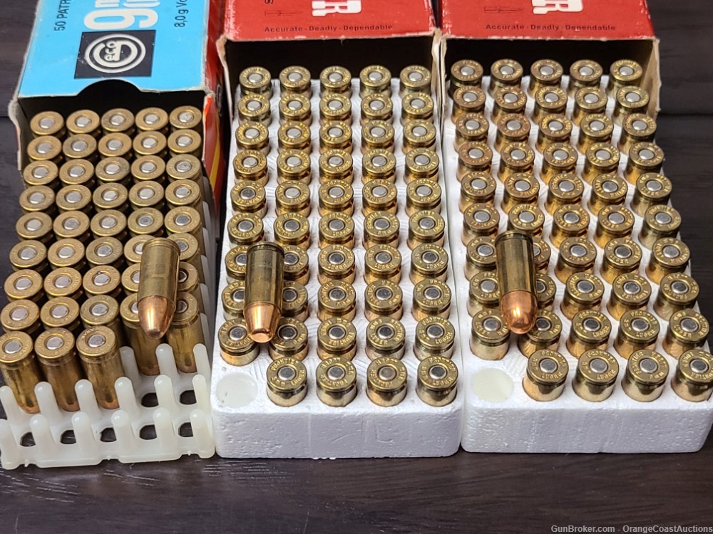 394 Rounds of 9mm Luger 124gr. FMJ FN, 100gr, 123gr. FMJ Pistol Ammo-img-1