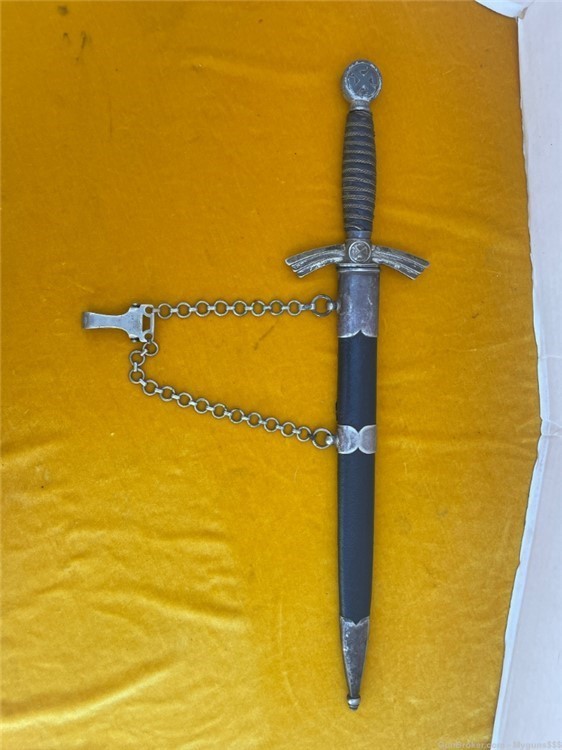  WW 2 German Luftwaffe Officers  dagger  and chain -img-3