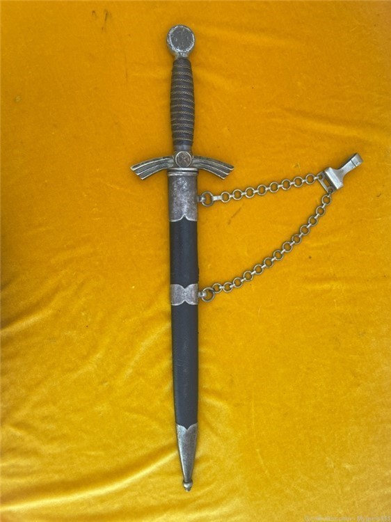 WW 2 German Luftwaffe Officers  dagger  and chain -img-0
