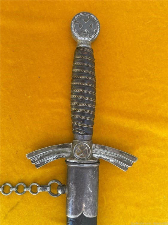  WW 2 German Luftwaffe Officers  dagger  and chain -img-4