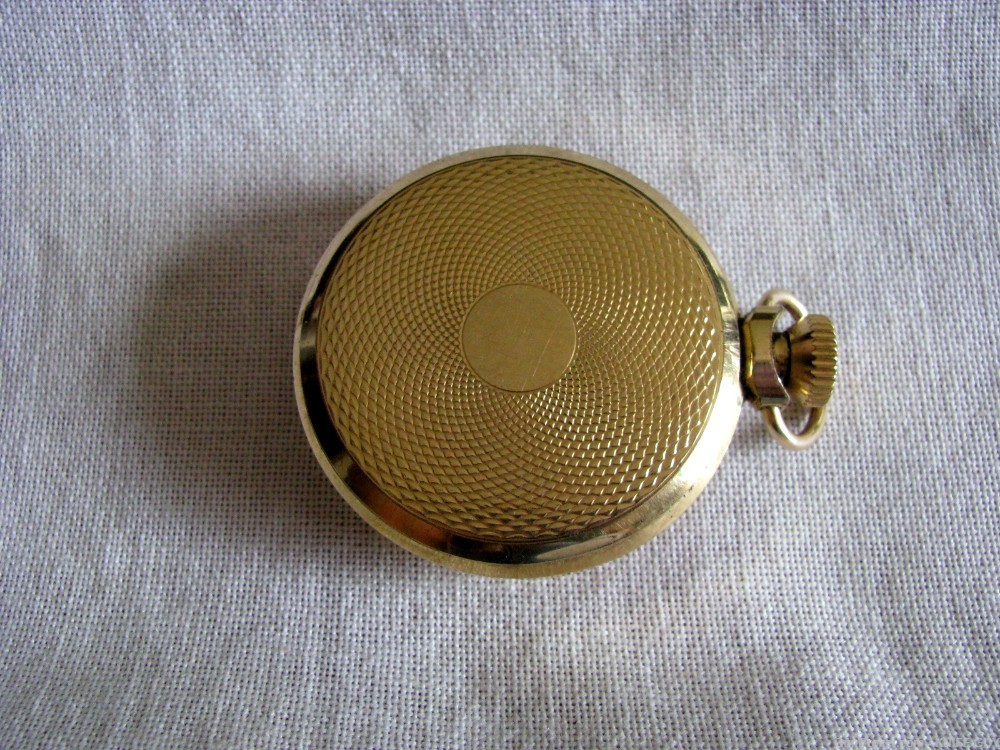 DELUXE GOLD-PLATED VINTAGE POCKET RACEHORSE GAMBLING MECHANICAL DEVICE-img-1