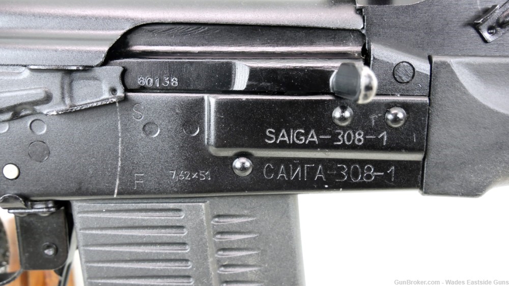 RUSSIAN IZHMASH SAIGA 308-1 AK EXCELLENT CONDITION 4 MAGS 24" .7.62X51-img-1