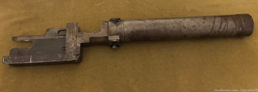 WW1 German Maxim MG08/15 MG-08 15 8mm left side plate trunnion water jacket-img-0
