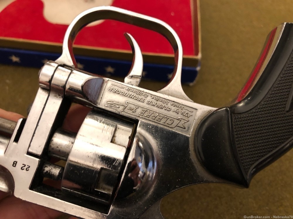Rare Clerke First .22 caliber blank starter trainer revolver No FFL w/ box -img-6