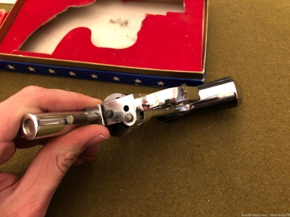 Rare Clerke First .22 caliber blank starter trainer revolver No FFL w/ box -img-4