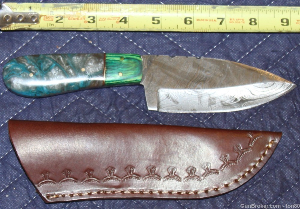 HANDMADE CUSTOM HUNTING KNIFE DAMASCUS STEEL 4313-img-0