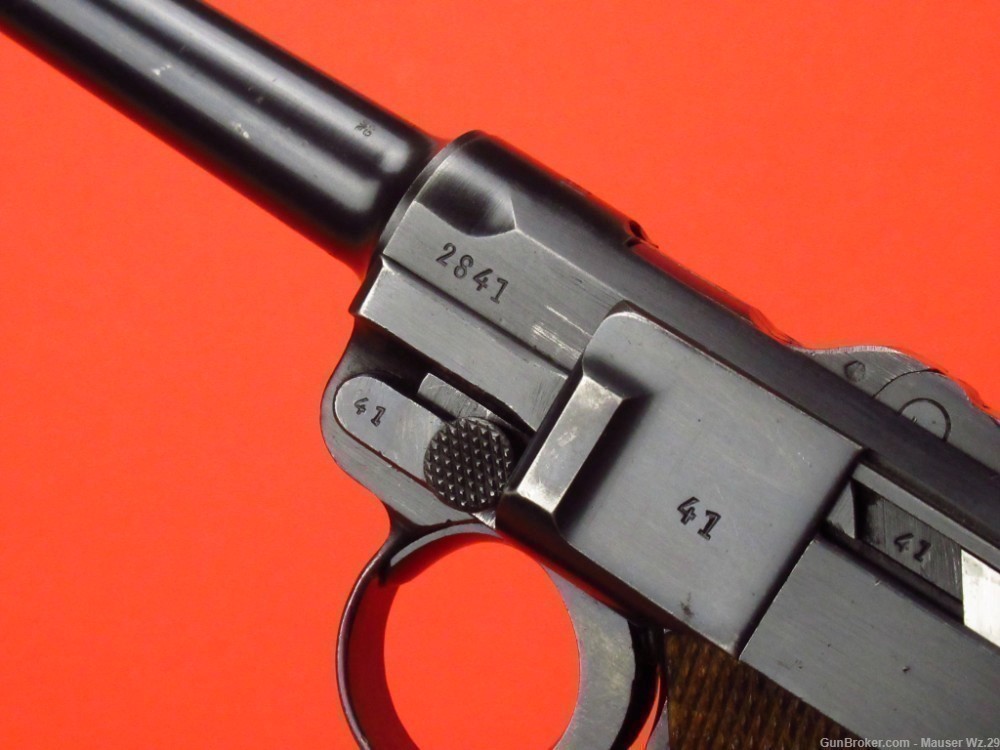 Sharp 1937 code 42 Luger P08 Mauser German Army Pistol 9mm P38 -img-1