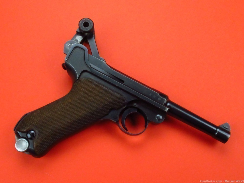 Sharp 1937 code 42 Luger P08 Mauser German Army Pistol 9mm P38 -img-79