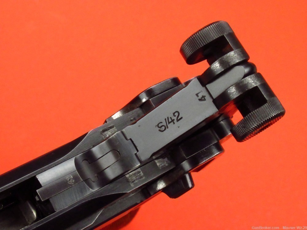 Sharp 1937 code 42 Luger P08 Mauser German Army Pistol 9mm P38 -img-76