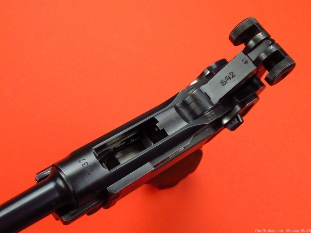 Sharp 1937 code 42 Luger P08 Mauser German Army Pistol 9mm P38 -img-74