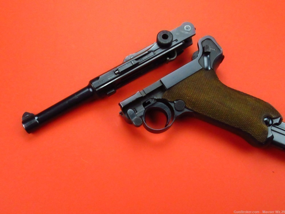 Sharp 1937 code 42 Luger P08 Mauser German Army Pistol 9mm P38 -img-86