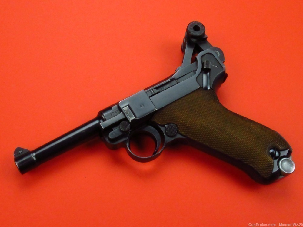 Sharp 1937 code 42 Luger P08 Mauser German Army Pistol 9mm P38 -img-72