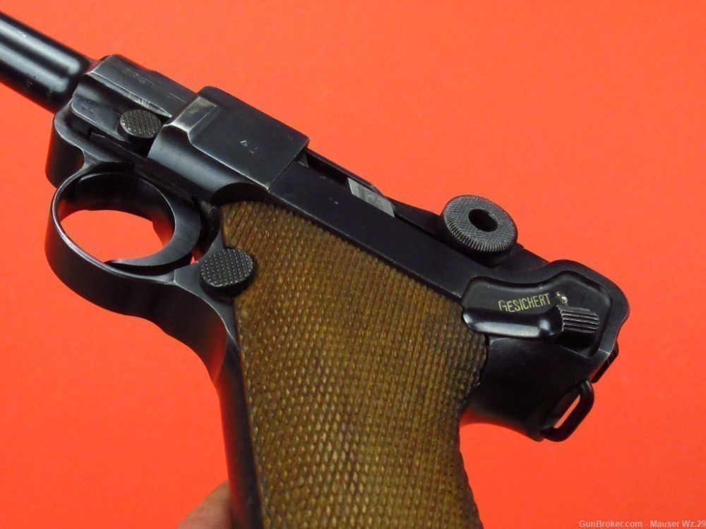 Sharp 1937 code 42 Luger P08 Mauser German Army Pistol 9mm P38 -img-18
