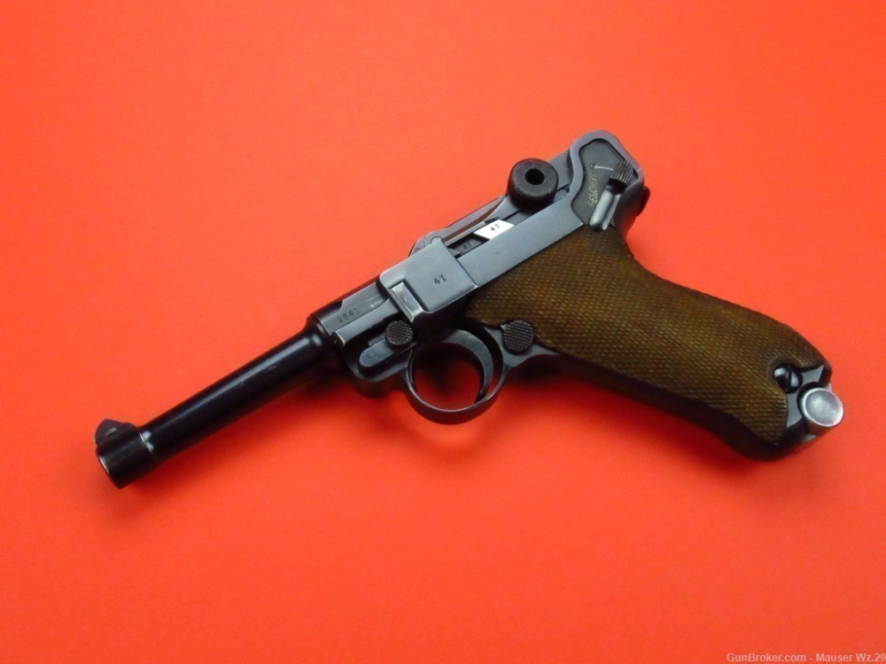 Sharp 1937 code 42 Luger P08 Mauser German Army Pistol 9mm P38 -img-0