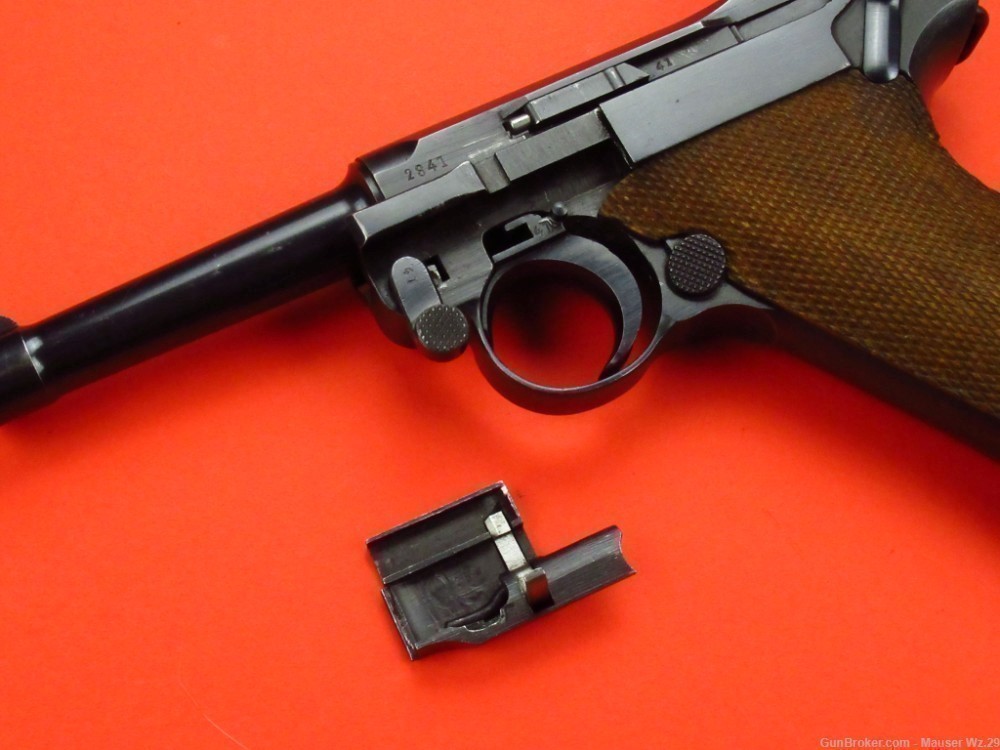 Sharp 1937 code 42 Luger P08 Mauser German Army Pistol 9mm P38 -img-82
