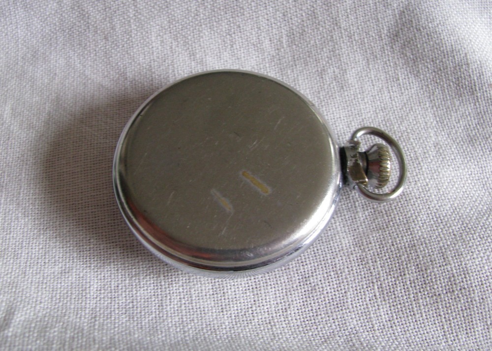 VINTAGE POCKET WATCH ROULETTE MECHANICAL GAMBLING DEVICE 3 CARD SUITS-img-4