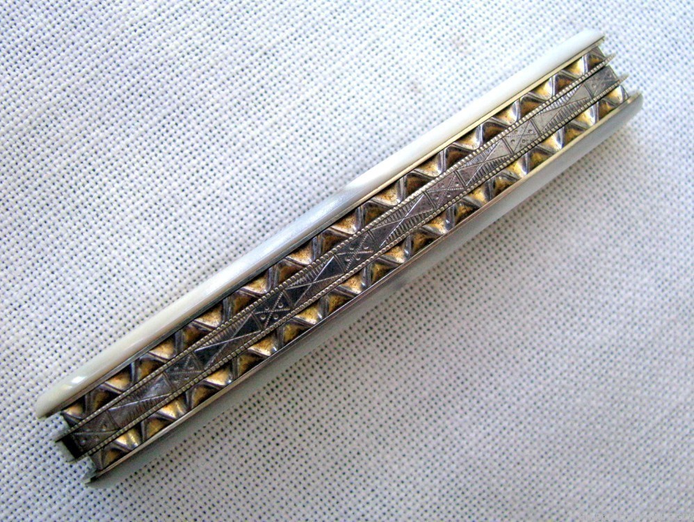 FINE 1864-71 EXHIBITION FILEWORKED BLADESIN/OUT GOLDPLATED BACK SPRINGS-img-10