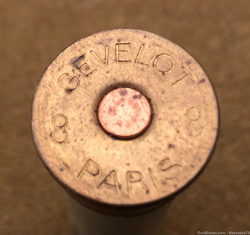 Rare Gevelot 8 gauge 4” paper large bore punt shotgun case -img-0