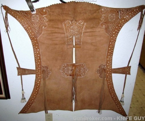 EXTREMELY FANCY ANTIQUE SPANISH COLONIAL CHAPS-img-17