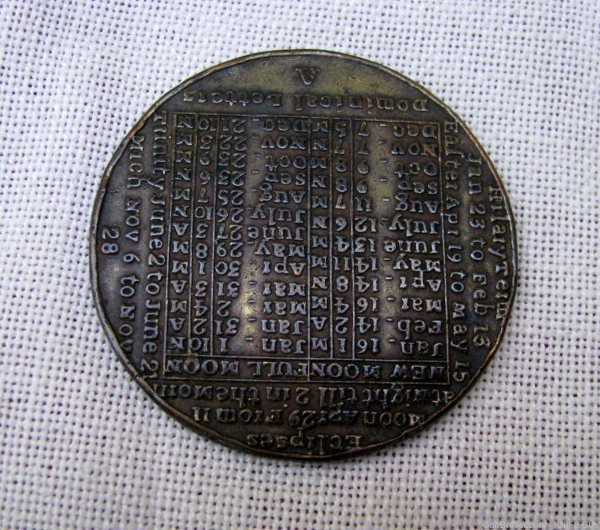 214-YEAR-OLD CALENDAR COIN FROM THE YEAR 1809 By KEMPSON & KINDONBIRM-img-6