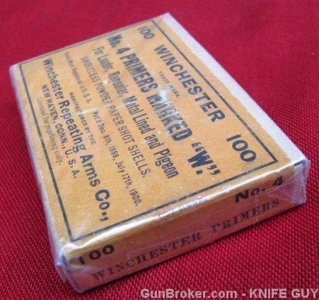 SALE! 2 WINCHESTER ANTIQUE UNOPENED PRIMER BOXES-img-7