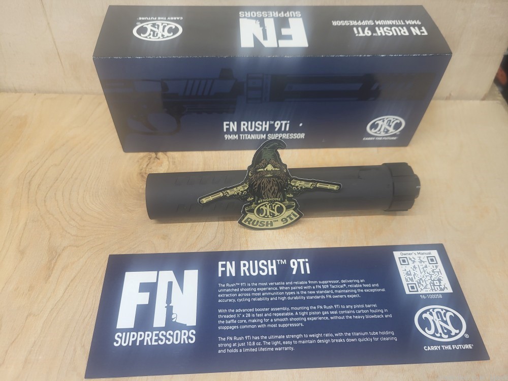 FN 9Ti Rush Titantium Suppressor(CLASSIII)NEW-img-0