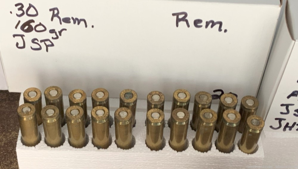 Remington .30 Rem. , 160gr. JSP & FMJ & JHP , 37rds. Ammo sale-img-6