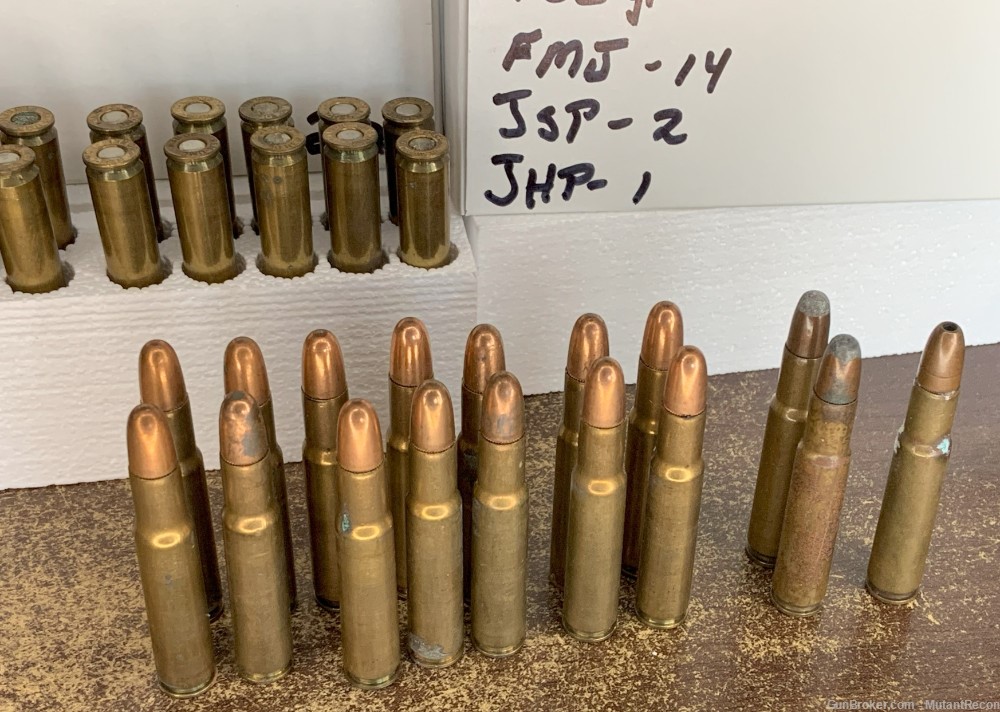 Remington .30 Rem. , 160gr. JSP & FMJ & JHP , 37rds. Ammo sale-img-8