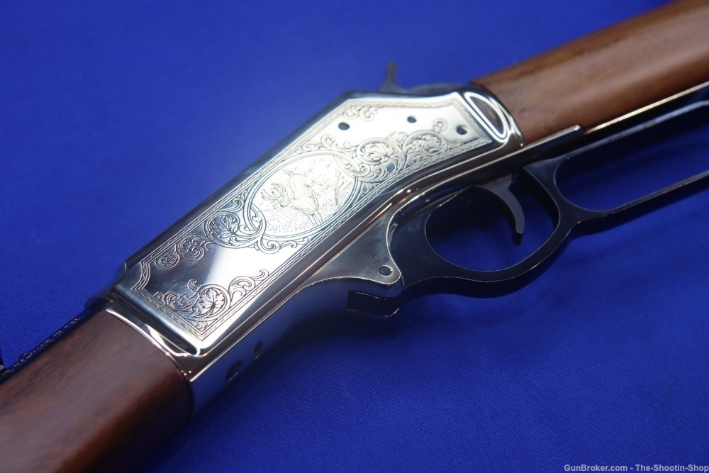 Henry ENGRAVED WILDLIFE EDITION Rifle 30-30 WIN 20" BRASS Side Gate Octagon-img-33