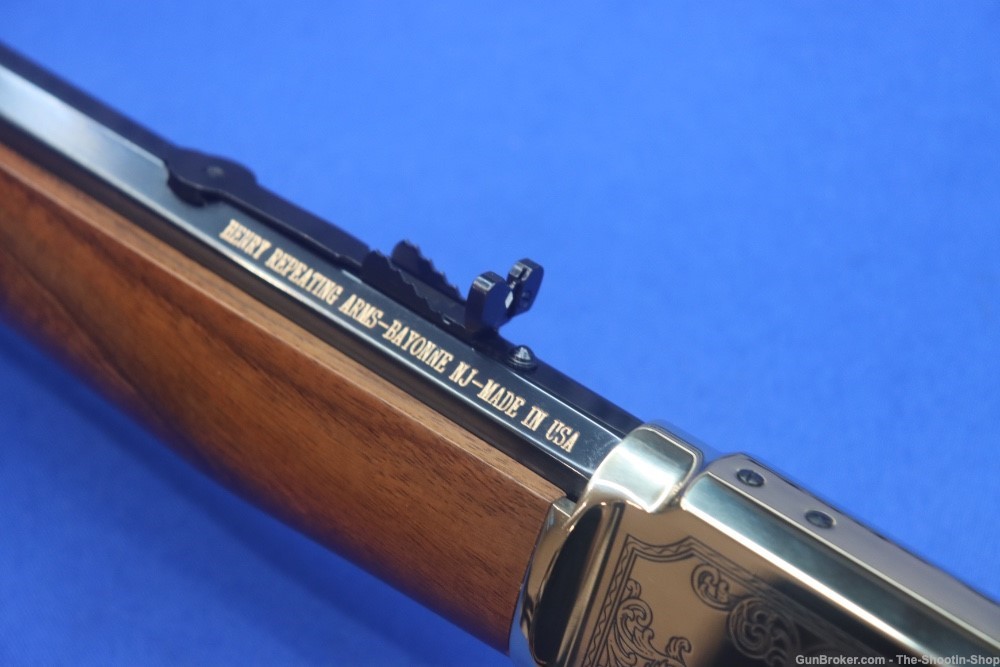 Henry ENGRAVED WILDLIFE EDITION Rifle 30-30 WIN 20" BRASS Side Gate Octagon-img-29