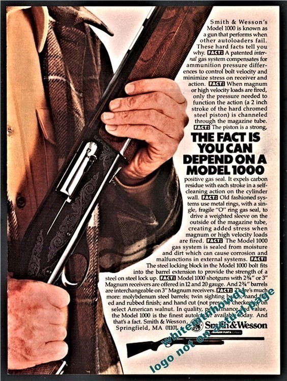 1981 SMITH & WESSON Model 1000 Shotgun PRINT AD-img-0
