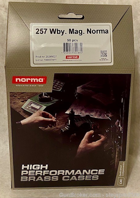 257 Weatherby New Norma brass cases. 50 Ct.-img-1