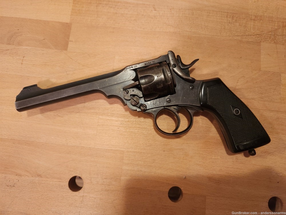 Webley MkVI revolver, unshaven 455 cylinder, great bore/markings, penny-img-1