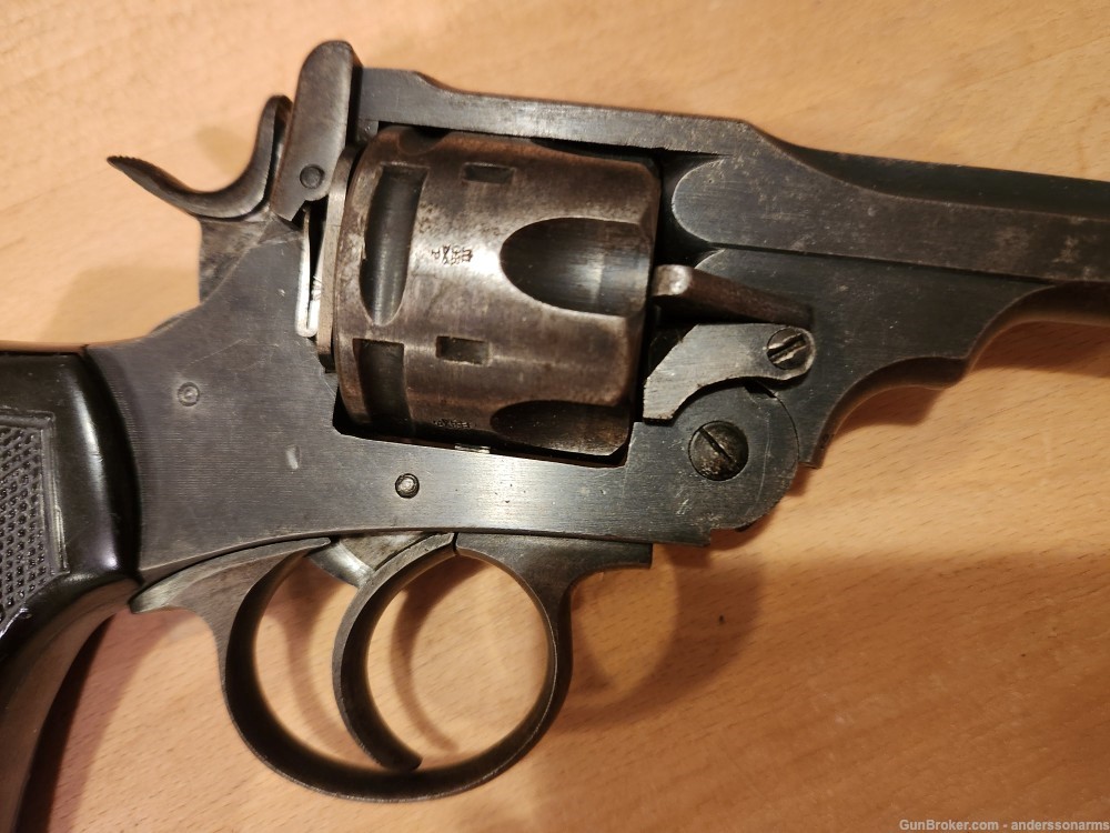 Webley MkVI revolver, unshaven 455 cylinder, great bore/markings, penny-img-3